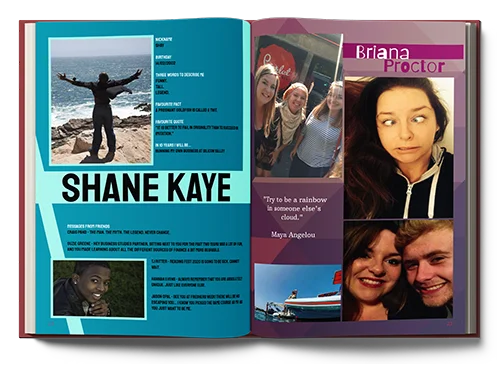 Example L431 yearbook spread